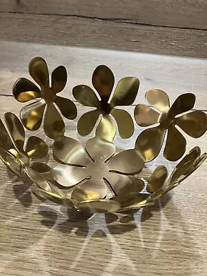 IKEA STOCKHOLM Monika Mulder Bowl Gold-Colour - 20 Cm/8” Decor Fruit Bowl Design • £24