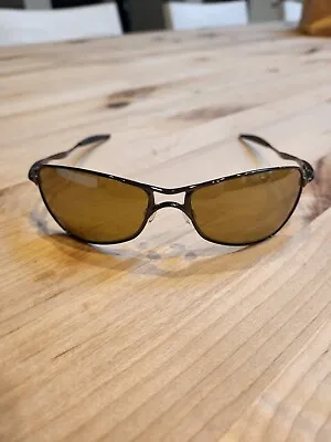 Oakley Crosshair Amber Black Iridium Polarized Sunglasses  • $225