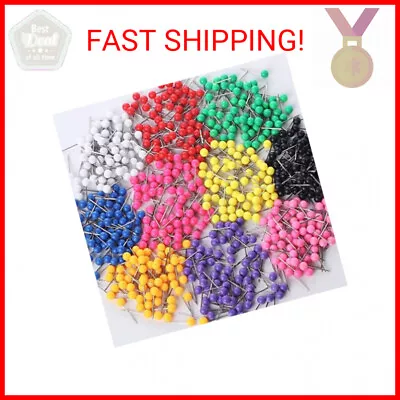 Mr. Pen- Map Pins For Cork Board 600 Pack 10 Colors Straight Pins With Colore • $8.59