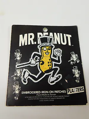 Vintage MR PEANUT Planters Embroidered Advertising PATCH Iron On 3  Tall Kalan • $7.95