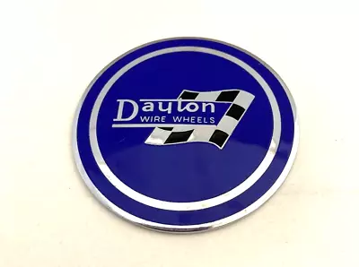 Vintage Dayton Wire Wheel Emblem (Blue Flag) (L2) • $35