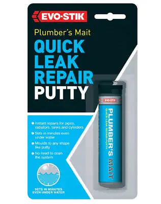 £7.45 • Buy Evo-stik Evo Stik Stick Plumbers Mait Quick Leak Repair Putty 50g 455993 New