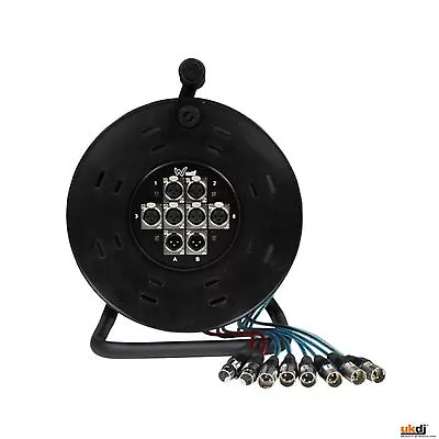 £89.99 • Buy XLR Multicore Snake 6/2 6 Sends And 2 Return 25m XLR Stagebox 
