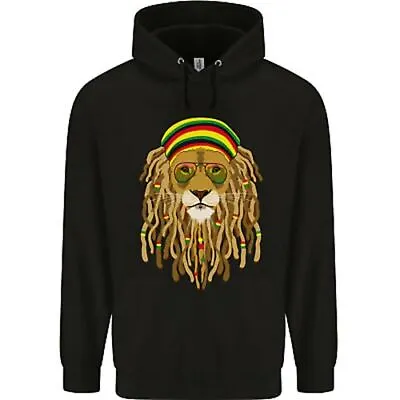 Dreadlock Rasta Lion Jamaica Jamaican Mens 80% Cotton Hoodie • £24.99
