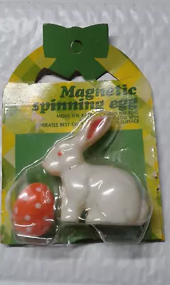 VINTAGE MAGNETIC RABBIT & SPINNING EGG Easter Unlimited No.3714 Hong Kong • $30