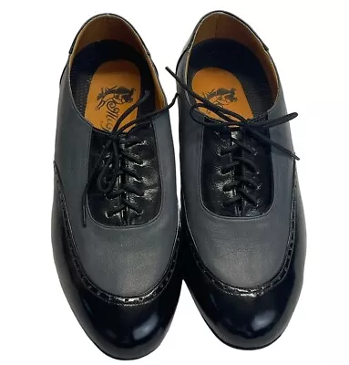 Mr Tango Dance Shoes Mens 9 B Argentine Latin Ballroom Two Toned Leather Sole • $79.99