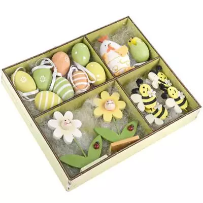 Easter Display Props Boxed Set  - Chick Egg Garland Easter Decorations • £8.99