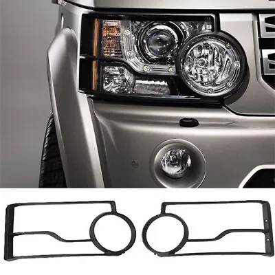 Protect Guard 2X For Land Rover Discovery 4 2010-2016 Front Headlight Lamp Black • $235.42