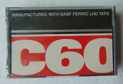 C60 Audio Cassette Tape With BASF Ferric LHD Tape New Sealed Value Multibuy • £4.99