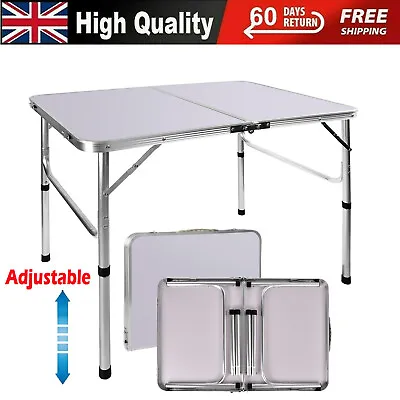 Portable Folding Camping Table Aluminium Carry BBQ Desk Kitchen Outdoor Picnic • £21.02