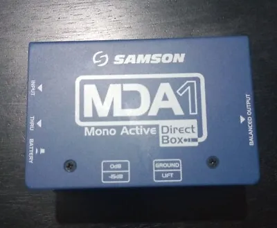 Samson MDA1 Mono Active Direct Box - Blue • $30