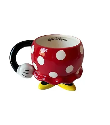 Disney Minnie Mouse Red Rock The Dots Molded Mug With Arm • $8.09