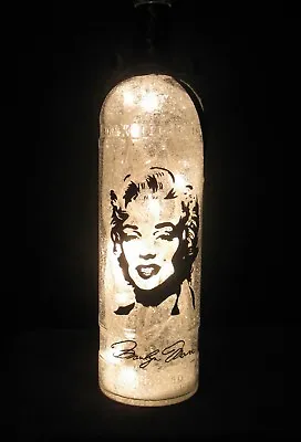 Hand Painted Marilyn Monroe  Night Light Lamp Made From Empty  Bottle 5 • $24.99