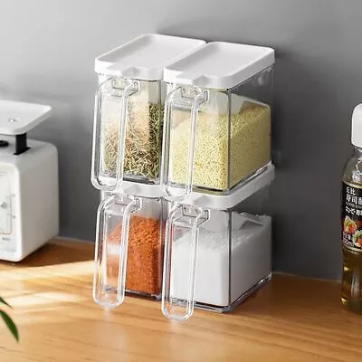 Kitchen Seasoning Jar Seasoning Box Storage Salt Sugar Jar Condiment Container; • £7.63