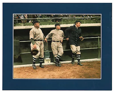 #8 Christy MATHEWSON-McGRAW-ROBINSON Giants ~ 1993 Conlon 8 X 10  COLOR Masters • $3