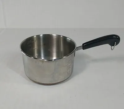 Vintage Revere Ware Copper Clad Bottom 1 Cup Measuring Butter Warmer Pan • $16