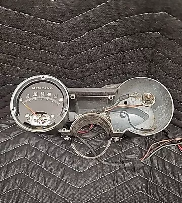 1964 1/2 1965 Ford Mustang ORIGINAL 6K V8 6000 Rpm RALLY PAC TACH AND HOUSING • $175