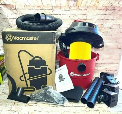 Vacmaster Red Edition VJF607PF 1101 Portable Wet Dry Shop Vacuum 6 Gallon 3 • $79.95