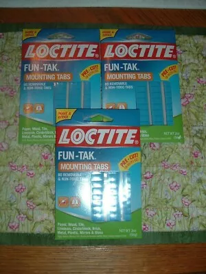 Loctite Fun-tak Mounting Tabs-80 Non-toxic Tabs-3 Pack • $6.49