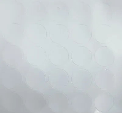WHITE GLOSS X25 Self Adhesive Stick Furniture Sticker Screw Hole Cover Caps 14mm • £2.99