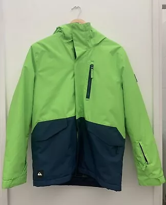 Quicksilver Ski/snowboarding Jacket Blue/Green Size Boy 16Xl • £24