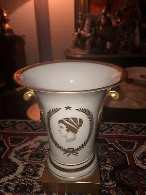 Unique VA VISTA ALEGRE Portugal Vase Gold ROMAN GREEK Goddess With Laurel 24K • $1600