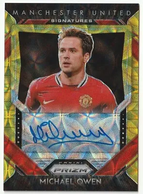 2020-21 Panini Prizm Signatures Michael Owen Gold Prizm /10 SSP • $388