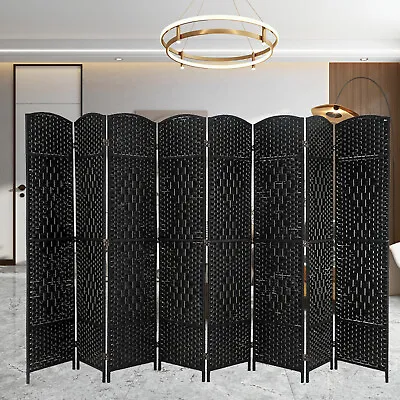 8/6/4 Panel Room Divider Screen Wood Screen Folding Portable Partition Screen • $62.83