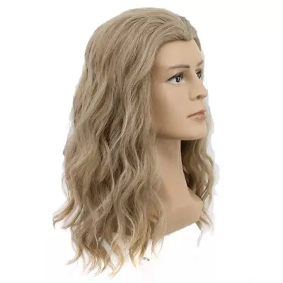 LONG BLONDE WAVY WIG  Party Cosplay Costume Halloween Blond Hair Men Women NEW • $12.99