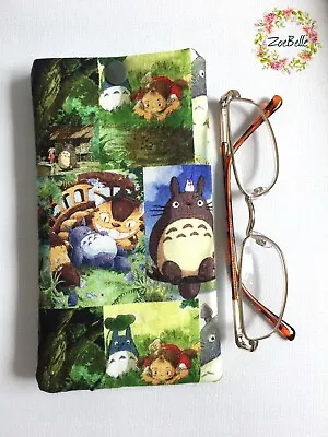 £3.99 • Buy Handmade Glasses Case Soft Padded Spectacle Pouch Japanese Cartoon Totoro Fabric