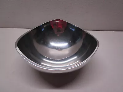 Vtg 1967 ~ Nambe Tri-Corner Aluminum Serving Bowl ~ 527 ~ Mid Century Modern USA • $9.99