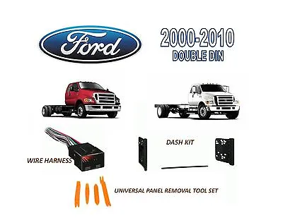 2000-2010 Ford F-650 F-750 Super Duty Stereo Install Dash Kit Wire Harness • $18.84