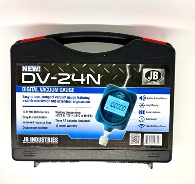 $199 • Buy DV-24N Digital Vacuum Gauge JB Industries HVAC New - Open Box