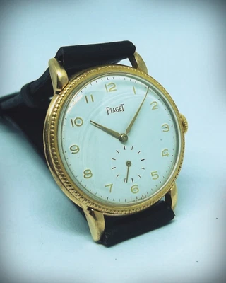 $415 • Buy VTG Piaget Wind UP Swiss Watch COIN EDEGE FANCY LUGS OVERSIZED JUMBO 38mm Case