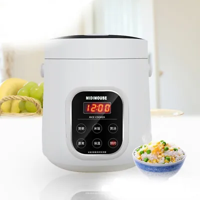 $47.99 • Buy 2L Rice Cooker Steamer Pot 3 In 1 Cooking Home Car Non Stick Electric Keep Warm