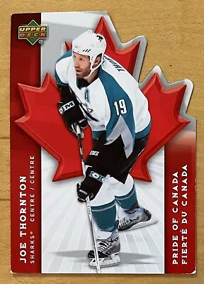 Joe Thornton 2007-08 Upper Deck McDonalds Pride Of Canada Insert #PC3 Sharks EX • $1.06