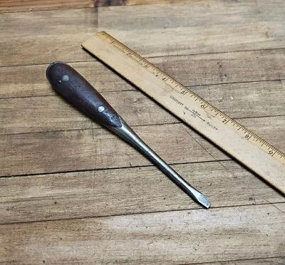 Antique Screwdriver RARE Antique Mechanics Vintage Automotive Tools  8  Flat☆USA • $3.25