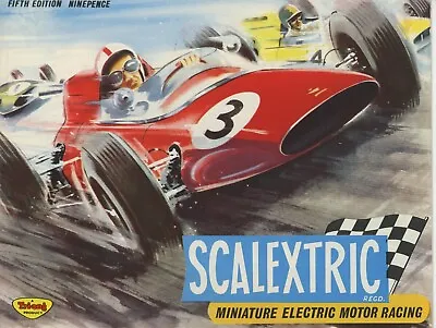 TRI-ANG Scalextric England 24 Page Colour Miniature Motor Racing Catalogue 1964 • $35