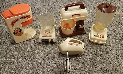 Rare Vintage 80's My First Kitchen Play Appliances Toys Blender Mixer Beater  • $24.99