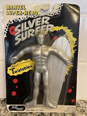 Silver Surfer Marvel Super Hero Figure 1990 Just Toys Twistables NEW  • $19.95