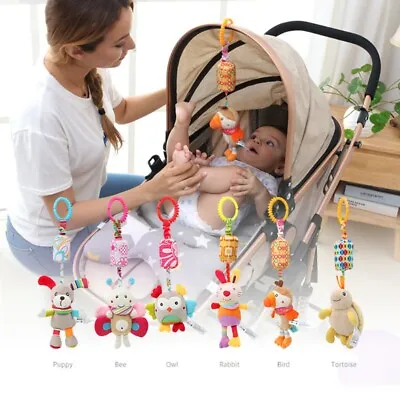 Baby Stroller Rattle Toy Pushchair Pram Wind Chime Pendant Crib Hanging Bed Bell • £8.39