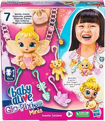 Baby Alive Glo Pixies Minis Carry ‘n Care Necklace Sweetie Sunshine • $12.99