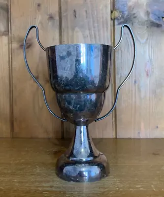 NOT ENGRAVED Vintage Silver Plate Trophy Loving Cup Trophies Trophy • $37.32