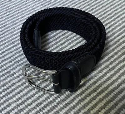 £35 • Buy Andersons Navy Woven Belt 32 - Made In Italy, Oi Polloi, Mr Porter