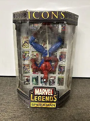 Marvel Legends Icons Spider-Man 12 In  Figure Toybiz 2006 Sealed! Rare! • $69.99