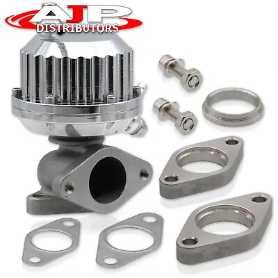 38mm Vertical Ribbed Turbo External Manifold Wastegate 8Psi Silver For Toyota • $34.99