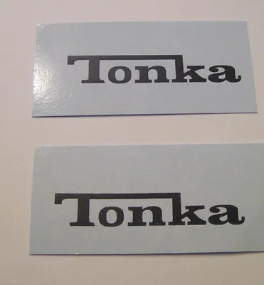 $4.50 • Buy Replacement Black  Print  Water Slide Decal Set   Tonka  Truck 2 1/8  By 3 /8 