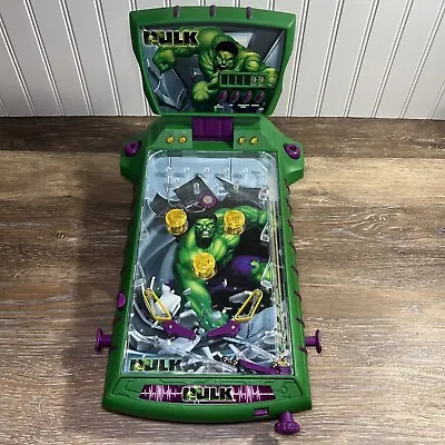 Incredible Hulk Comics Marvel Mini Tabletop Pinball Machine 2003 Tested • $29.99