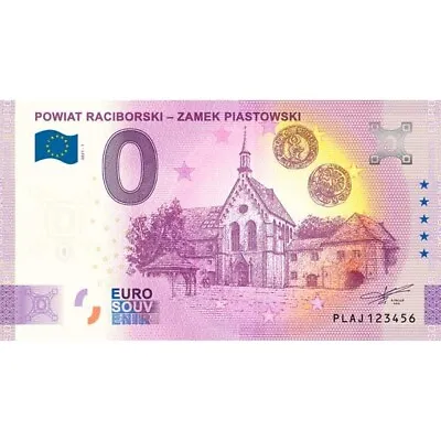 0 Euro POWIAT RACIBORSKI SOUVENIR - ZAMEK PIASTOWSKI 2021 - NORMAL • £9.19