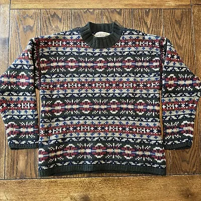 Mens Vintage Abercrombie & Fitch Big Sweater Wool Heavyweight Pullover Medium • $31.95